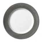 image of Steelite 17900813 - 10" Round Granite China Plate, Revolution Edge, Vitrified Ceramic - 1 Dozen