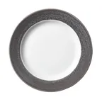 image of Steelite 17900814 9" Round China Plate, Granite Revolution Edge, Alumina Vitrified Ceramic - 1 Dozen
