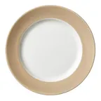 image of Steelite 17910812 10.625" Round Ceramic Plate, Sandstone Alumina Vitrified, Revolution Edge - 1 Dozen