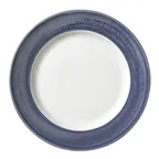 image of Steelite 17920812 Round China Plate, 10.625" Bluestone Revolution Edge, Ceramic - 1 Dozen