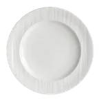 image of Steelite 4412RF005 Banquet Rim Plate, 8" Round Bone China, Ruche Folio, Dishwasher Safe - 24/Case