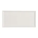 image of Steelite 51109ST3209 Rect China Tray, 9.375" x 4.625" x 0.75", White Album, Dish/Oven Safe - 1 Dozen