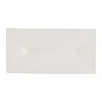 image of Steelite 51109ST3240 Rect China Tray, White, 9.375" x 4.625" x 0.75", Dishwasher/Oven Safe - 1 Dozen