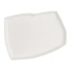 image of Steelite 51109ST3261 - China Tray, White, 5.875" x 4.25" x 0.625", Dishwasher Safe - 12/Case