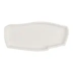 image of Steelite 51109ST3263 - White China Tray, 5.125" x 2.375" x 0.625", Dishwasher & Oven Safe - 1 Dozen