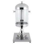 image of Steelite 5370S410 Juice Dispenser, 10.25" x 13.75" x 22.75", 1‑Gallon, Stainless Base, Plastic Bowl