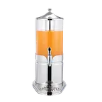 image of Steelite 5370S495 Juice Dispenser, 3‑Gal, 9" × 14.375" × 22.75" Steel Base, Plastic Bowl