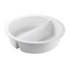 image of Steelite 5370S559 - Porcelain Chafing Dish Insert, 3.25 Qt (12.75" x 2.5"), 18/10 WNK, New Improved
