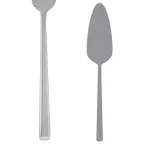 image of Steelite 5506J067 - 10" Stainless Steel Cake & Pie Server, Smooth Edge, La Tavola Yuki - 1 Dozen