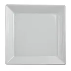 image of Steelite 61100ST0120 - Square 8.5" x 8.5" Belisa Porcelain Plate, Rim, Oven Safe 500°F - 24/Case