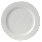 image of Steelite 61101ST0256 - 7" Round Plate, Porcelain, Wide Rim, Oven Safe to 500°F - 36/Case