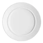 image of Steelite 61102ST0352 - Banquet Rim Plate, 11" Round Bone China, Wide Rim, Oven Safe 500°F - 1 Dozen