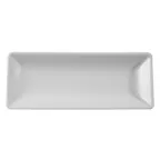 image of Steelite 61103ST0451 Rectangular China Plate 8.25" x 3.25" Tahara Porcelain Oven 500°F - 36/Case