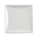 image of Steelite 61105ST0508 Square Vortex Porcelain Plate, 5.875" Bone China, Embossed, Oven Safe - 36/Case