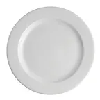 image of Steelite 61131ST0257 Avalon Round China Plate – 6.375" Diameter, Bone China, Wide Rim - 36/Case