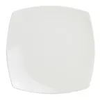 image of Steelite 62101ST0655 Square Coupe Plate, 9.125" Royal Porcelain, Oven Safe to 500°F - 1 Dozen