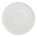image of Steelite 62107ST0940 Round 11.25" Porcelain China Plate With Wide Rim, Oven Safe To 500°F, 1 Dozen