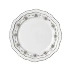 image of Steelite 62531FP811 Rim Plate, 10.25" Porcelain In Giselle Slate Folio With Scalloped Edge - 1 Dozen