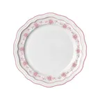 image of Steelite 62532FP811 - Adelina Giselle Rose Folio Rim Plate, 10.25" Porcelain Scalloped Edge - 1 Dozen