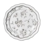 image of Steelite 62536FP810 Rim Plate, 11.25" x 1.125" Porcelain Scalloped Edge In Marisa Slate - 1 Dozen