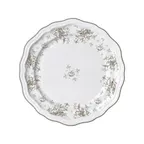 image of Steelite 62555FP811 Rim Plate, 10.25" Round Porcelain, Camille Slate Folio, Scalloped Edge - 1 Dozen