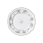 image of Steelite 62555FP812 - 9" Round Porcelain Plate, Scalloped Edge, Camille Slate Finish - 1 Dozen