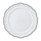 image of Steelite 62582FP811 Plate, 10.25" Adelina Triple Slate Porcelain with Scalloped Edge - 1 Dozen