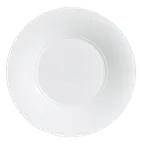 image of Steelite 6300P001 Broad Rim China Plate, 12" Round Porcelain, Aura Wide Rim, Modern Design - 6/Case