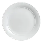image of Steelite 6300P006 Medium Rim 12" Aura Round Porcelain Dinner Plate, Oven Safe to 465°F - 6/Case