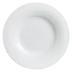 image of Steelite 6300P007 - Flat Rim Coupe Plate, 12" Round Aura Porcelain, Oven Safe to 465°F - 6/Case