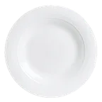 image of Steelite 6300P013 - Flat Rim 6.75" Round Porcelain Plate Aura Medium Rim Oven Safe 465°F - 24/Case