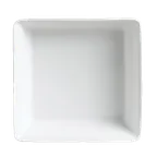 image of Steelite 6300P100 - Square Porcelain Tray, 6" x 6" x 2", 13 oz, Aura, Oven Safe 465°F - 24/Case