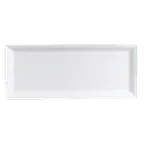 image of Steelite 6300P107 - Aura Porcelain Tray 9.5" x 4.75", Oven Safe to 465°F, Design - 24/Case