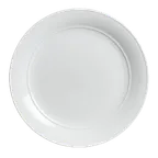 image of Steelite 6300P303 Banquet Rim Plate, 9.5" Aura Round Porcelain, Oven Safe 465°F, 7 Pcs Set - 24/Case