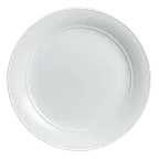 image of Steelite 6300P306 Banquet Rim Plate, 6" Round Porcelain, Aura Finish, Oven Safe to 465°F - 24/Case