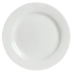 image of Steelite 6306P702 Concerto Dinner Plate, 10.625" Porcelain, Wide Rim, Oven Safe 465°F - 24/Case