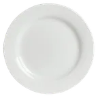 image of Steelite 6306P703 Buffet Plate, 9.5" Round Porcelain Rim, Oven Safe 465°F, Concerto Style - 24/Case