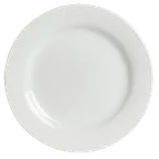 image of Steelite 6306P705 - Concerto China Plate, 6.25" Porcelain, Wide Rim, Oven Safe to 465°F - 24/Case