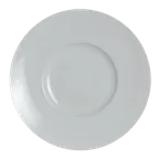 image of Steelite 6314P1001 - Round Plate, 12" Diameter, Porcelain, Wide Rim, Oven Safe to 465°F, - 6/Case