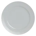 image of Steelite 6314P1010 12" Round Porcelain Plate, Wide Rim, Oven Safe to 465°F, Sonata Style - 6/Case