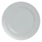 image of Steelite 6314P1011 11.25" Round Porcelain Plate with Wide Rim, Oven Safe to 465°F - 1 Dozen