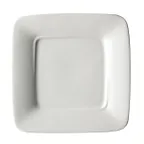 image of Steelite 6321P1308 Square Porcelain Plate, 6.5" x 6.5", Wide Rim, Oven Safe to 465°F - 24/Case
