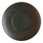 image of Steelite 6413MY002 - 9.5" Slate Round Porcelain Rimmed Plate with Wide Rim, Sold Per 6/Case