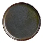 image of Steelite 6413MY021 Round Porcelain Tray, 6" Slate Wabi Sabi Finish, Round Shape - 1 Dozen