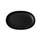 image of Steelite 6413MY035 - Wabi Sabi Slate Oval Porcelain Plate, 7.0" X 4.25" X 1.0", 1 Dozen