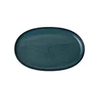 image of Steelite 6414MY034 - China Plate 11.5" W x 7.25" D x 1" H, Round Porcelain Wabi Sabi Indigo - 6/Pack