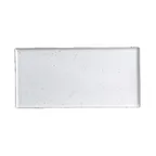 image of Steelite 6415MY019 - Rectangular Tray, 6" x 3" Porcelain, Wabi Sabi Lichen Design - 1 Dozen