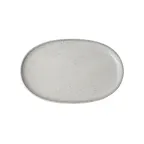 image of Steelite 6415MY034 - Oval Plate, 11.5"W x 7.25"D x 1"H, Porcelain, Wabi Sabi Lichen - 6/Pack