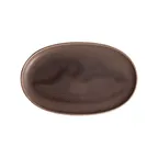 image of Steelite 6419MY034 Oval Plate, Wabi Sabi Plum Porcelain, 11.5" W x 7.25" D x 1" H - 6/Pack