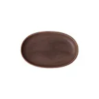 image of Steelite 6419MY035 Oval China Plate, Wabi Sabi Plum Porcelain, 7" x 4.25" x 1" - 1 Dozen